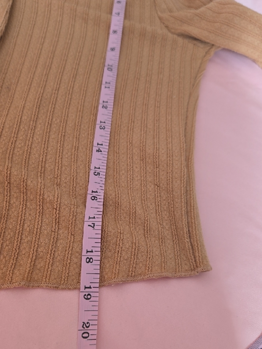 HYFVE Ribbed Button-Front Collared Top - Camel - Picture 10 of 10